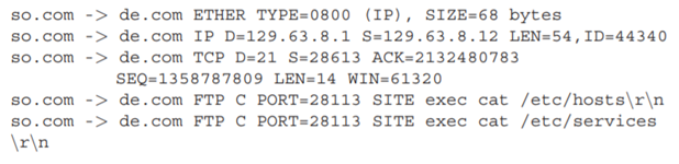 Assume that an IDS system detects the following payload signatures. Which signatures are acceptable...