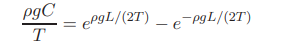 A uniform hydro cable C = 80 m long with mass per unit length ? = 0.5 kg/m is hung from two supports...-1