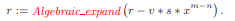 Let F[x] = (Q( ))[x] and consider the polynomials u = x and v = x + v2 x. Suppose that line 10 in...-2