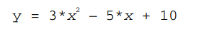 Use an iterative DO loop to plot the following equation: Use values of x from 0 to 10, with an...