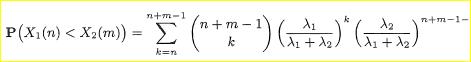 Consider an experiment involving two independent Poisson processes with rates )..1 and )..2. Let Xl...