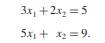 Using pivoting, solve the simultaneous equations