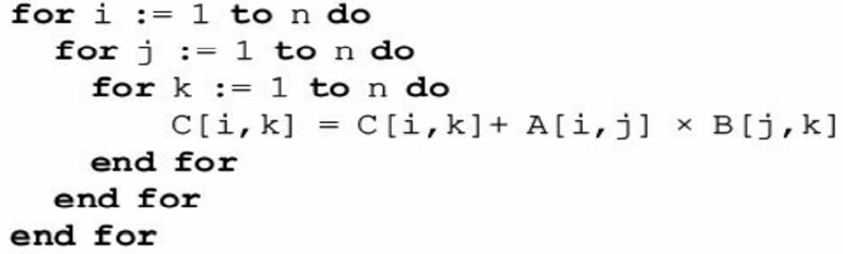 What are the benefits of loop tiling? Consider the following code fragment for multiplying two...-1