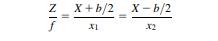 a. A feature at (X, Y, Z) appears at locations (x 1 ,y 1 ), and (x 2 ,y 2 ) in the two images of a...-1