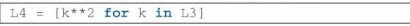 Execute the following statements (a) What is the content of L3? (b) Try to predict the outcome of...-3