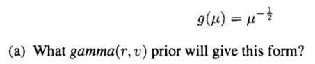 Suppose we start with a Jeffreys’ prior for the Poisson parameter .-2