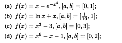 For each of the functions listed below, do a calculation by hand (i.e., with a calculator) to find...-1