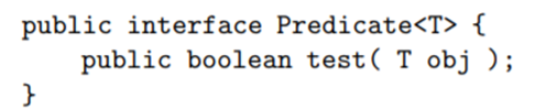 A predicate is a boolean-valued function with one parameter. Some languages use predicates in...-1