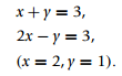 Develop a structure plan for the solution to two simultaneous linear equations (i.e., the equations...-1