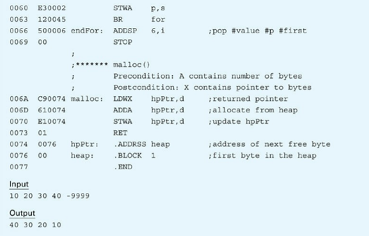 Translate to Pep/9 assembly language the C program from Figure 6.48 that manipulates a linked list,...-3