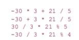 Parenthesize the following expression to indicate how it is evaluated. Test your answer by compiling...-2