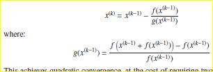 Another approach, known as Ste ff ensen’s method , iterates according to: This achieves quadratic...