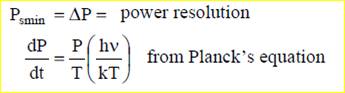 An optical detector is required to have 15 dB signal to noise power ratio. The noise equivalent...