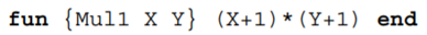 Higher-order programming. Section 1.9 explains how to use higher-order programming to calculate...-1