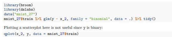 Suppose we want to predict 2s and 7s in our mnist_27 dataset with just the second covariate. Can we...