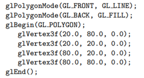 Replace the polygon declaration part of square.cpp of Chapter 2 with: This simply adds the two...-2