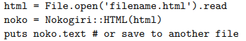 Cleaning HTML Files. Before we add a page to the search engine’s index, we will probably want to...-3