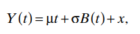 Consider the Brownian motion with drift: where Y (0) = x, B ( t ) is the standard Brownian motion...-1