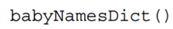 Write a function that writes the dictionary created using babynames.csv into a JSON-formatted file...