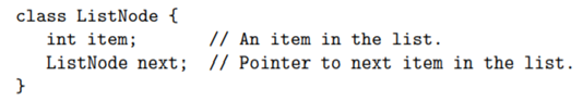 Suppose that a linked list is formed from objects that belong to the class Write a subroutine that...