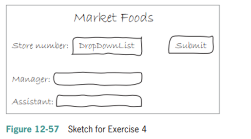 Create an empty Web application named Market Foods. Save the application in the VB2010\Chap12...-1