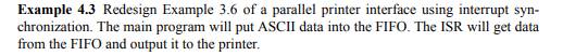 Redesign the transmitter portion of Example 3.5 so the output occurs in the background using key...-3