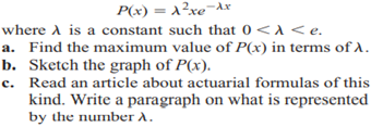 MORTALITY RATES An actuary measures the probability that a person in a certain population will die...