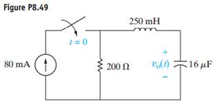 The initial energy stored in the circuit in Fig. P8.49 is zero. Find 1 answer below » The initial...-2