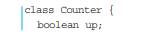 Consider the following Counter class. As you can see, a Counter object counts either up or down,...-1