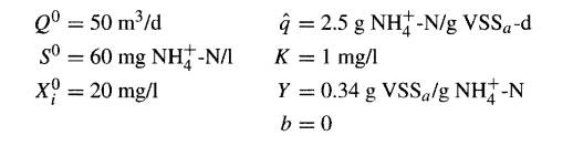 Compare the relative volumes of the following reactors required to achieve (1) 85 percent removal...-1