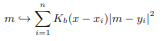 Let K denote a density function in p dimensions, and for each positive number b > 0 let us set: Now...-2