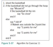 Does the algorithm in Figure 5-37 produce the same results as the solution shown in Figure 5-5 in...-1