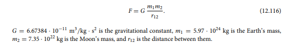 Consider the relative motion of the Moon around the Earth in the common center-of-mass system, under...