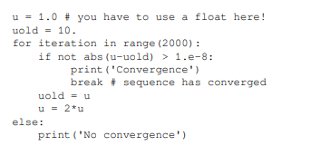 Suppose we are trying to check the convergence of a diverging sequence (here the sequence is defined...-1