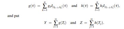 For 0 = t 0 n , let Show that formula for E[Y] in (11.9) and the formula for the characteristic...-2