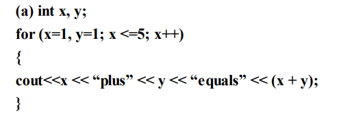 Give the outputs of the following program snippets: