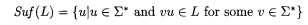 Consider an arbitrary language L over some finite alphabet E. We can define the language of prefixes...-2