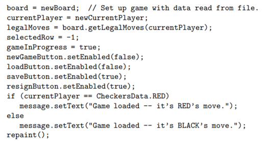 The sample program Checkers.java from Subsection 7.5.3 lets two players play checkers. It would be...-2