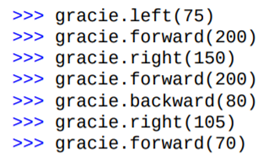 Create a new turtle named gracie and then move gracie like this: How did these statements change the...