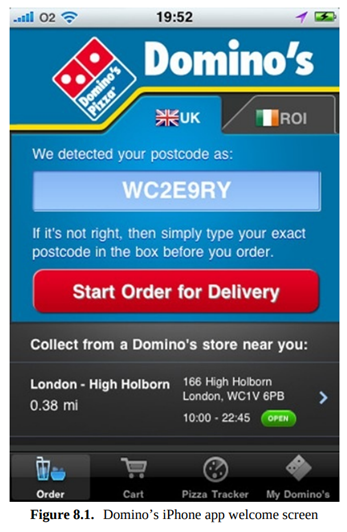 Mini Case Smartwatch Ordering at Domino’s On Thursday, April 23, 2015, Mike Lawton, chief financial...-1