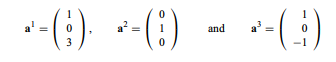 Let vectors constitute a basis in R3. (a) Express vector as a linear combination of the three...-1