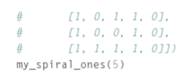 Write a function with my_pascal_row(m) where output variable row is the mth row of the Pascal...-5