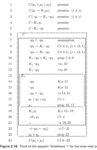 Use the natural deduction rules for propositional logic to justify the proof steps below which are...-2