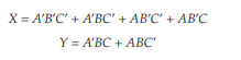 Show how a truth table may be recreated from Boolean equations by constructing the truth table that...