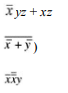 Simplify the following functional expressions using Boolean algebra and its identities. List the ide...-1