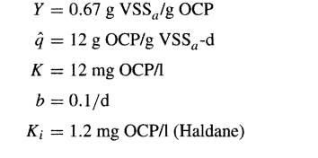 An operator of an aerobic biological treatment system (CSTR with recycle) for an industrial...