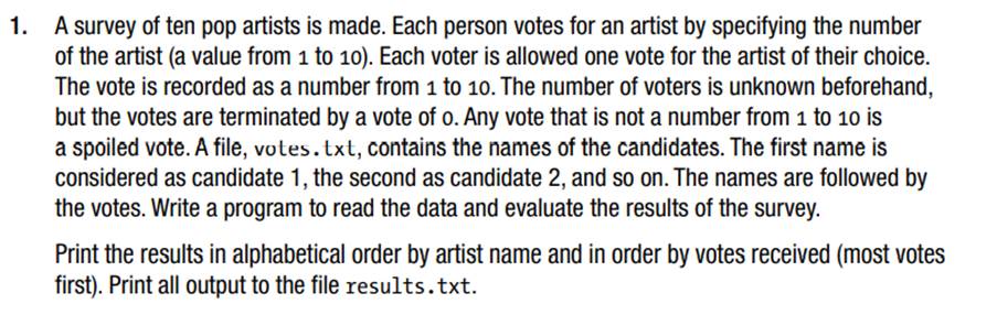 Do Chapter 1, Exercise 1 using structures.