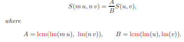 Prove Theorem 8.41, Parts (1), (2), (3), and (4). The S-polynomials satisfy the following...-1