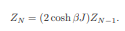 Enumerate the 2N microstates for the N = 4 Ising chain and find the corresponding contributions to...