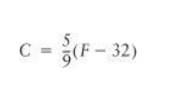 Celsius Temperature Table The formula for converting a temperature from Fahrenheit to celsius is...